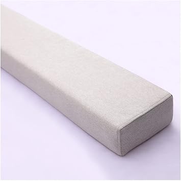 Bed Wedge Pillow Bed Gap Filler Mattress Wedge Headboard Pillow Fill The Gap Bed Gap Filler Between Your Headboard and Mattress Sofa Pillow Support Cushion Color Beige, Size 20X15X50cm