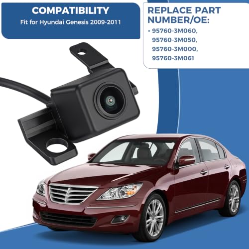 Image of Rearview Backup Camera OE: 95760-3M060 Fit for Hyundai Genesis 2009-2011 | OE: 95760-3M050 95760-3M000 95760-3M061