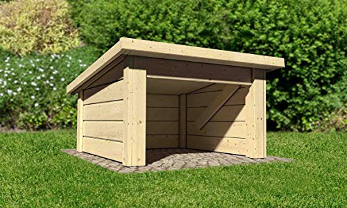 Preisvergleich Produktbild Unbekannt Karibu Mährobotergarage Mähroboter-Garage, naturbelassen, Nicht zu Nicht zu treffend