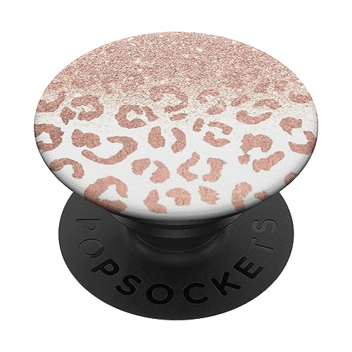 Rose-Gold Leopard Phone Grip PopSockets Adhesive PopGrip