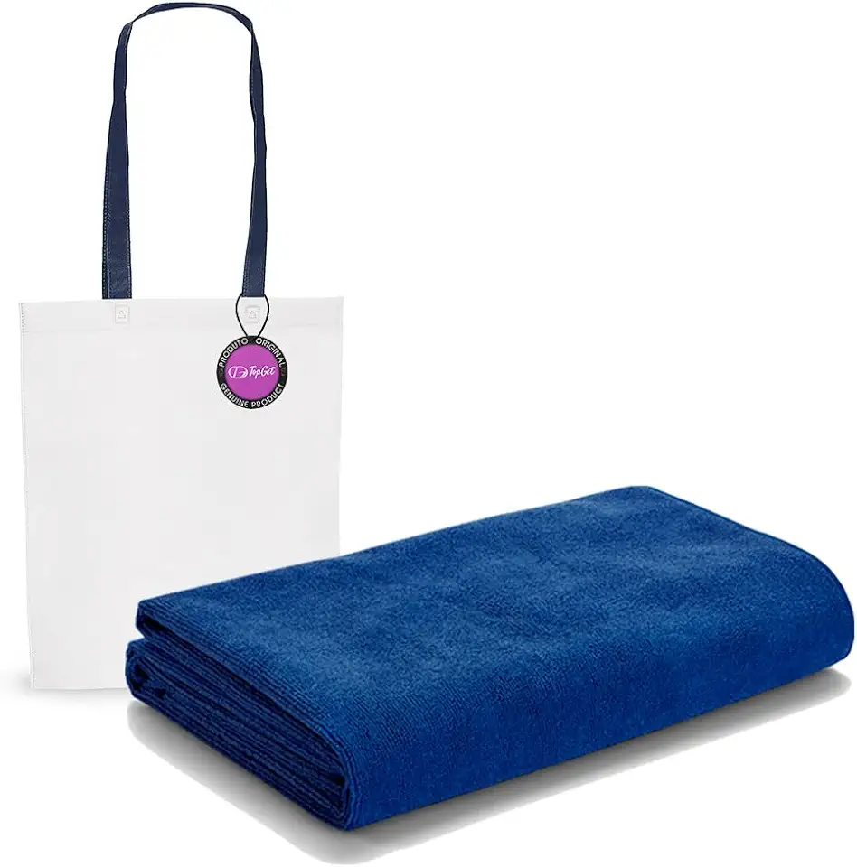 Toalha de Praia em Microfibra 75x150 cm Coast TopGet (Azul)