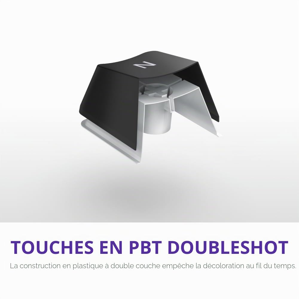 NZXT Function 2-2024 Clavier de Jeu Optique Pleine Grandeur, RVB éclairé, taux d'interrogation 8K, commutateurs optiques linéaires, actionnement réglable, remplaçable à Chaud, Noir DE (QWERTZ)