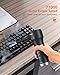 Koonie Compressed Air Duster,Koonie 15000mAh Cordless Air Duster&Vacuum 2 in 1 Powerful 77000RPM/11000PA 2 Speeds Electric Air Duster with Detachable Battery,for Computer/Keyboard,Car,Electronics