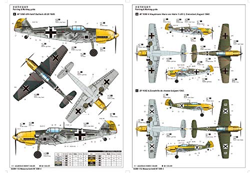 Messerschmitt BF 109E-4 Trumpeter 02289 kit de modélisme moyen détaillé - 4