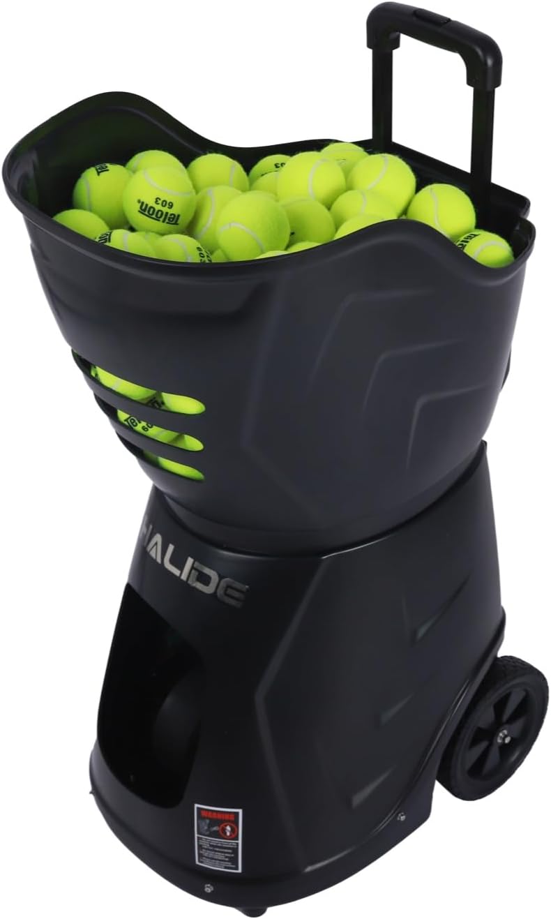 HT8088A Tennis Ball Machine in folded, compact state
