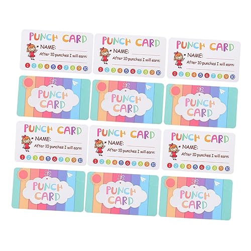 OFFSCH 150stücke Stanzkarten Für Mädchen Multifunktionale Belohnungskarten Motivation Im Klassenzimmer Für Hausarbeiten Kreative Incentives Für Lernfortschritte Und Engagement