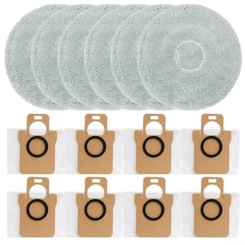 Un juego de accesorios indispensable para escoba con flecos + 8 bolsas de polvo para JONR para modelo P20 Pro