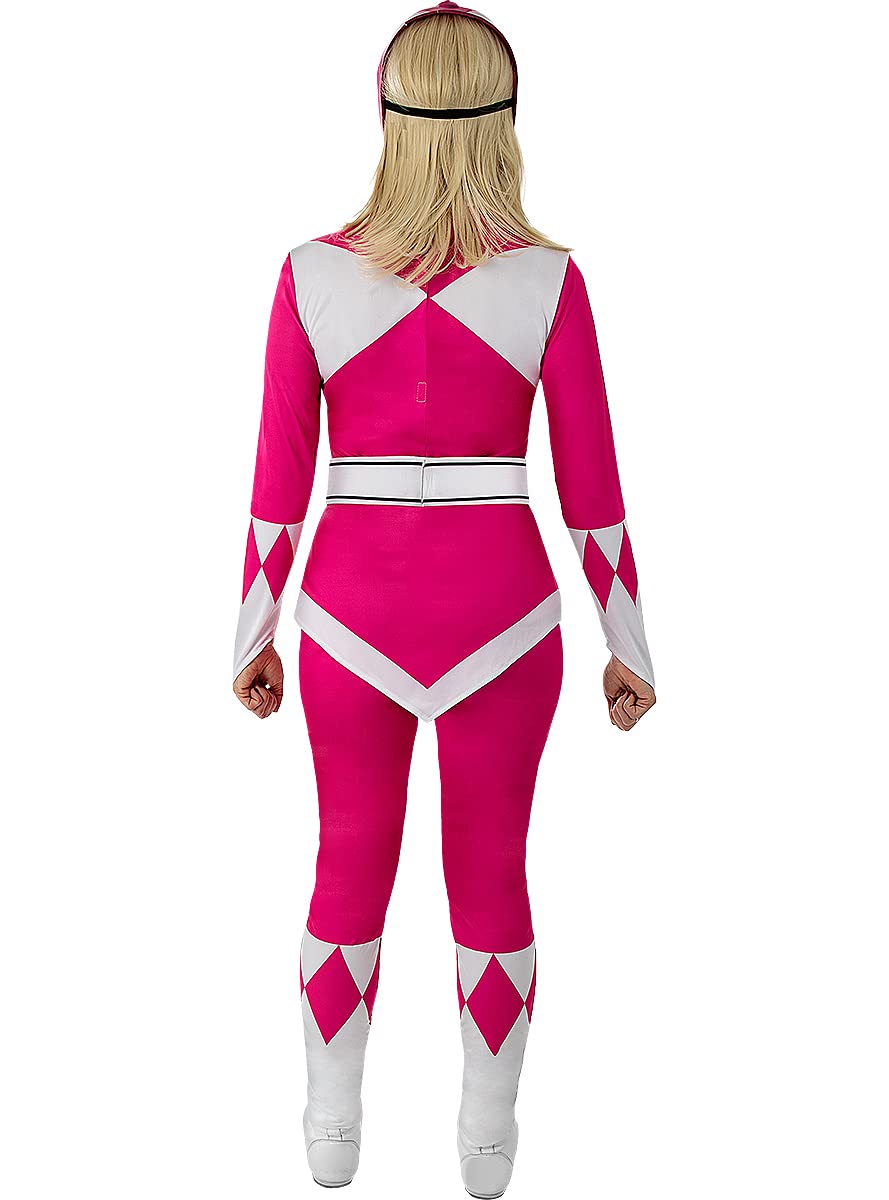 Funidelia Power Ranger Kostüm rosa für Damen, Offizielle Lizenz, Größe L Film und Serien, Superhelden - Verkleidung für Erwachsene für Partys, Karneval und Halloween