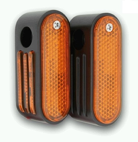 Custom Chrome Luz Intermitente de Moto Posición Custom Negras de 5/16" Lentos Ambrate