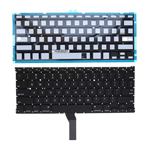 Teclado de laptop com retroiluminação (layout dos EUA), teclado de notebook de substituição compatív