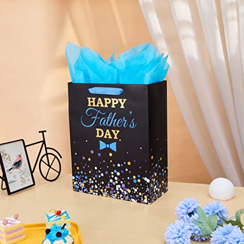 SUNCOLOR-13-Large-Fathers-Day-Gift-Bag-With-Tissue-PaperHAPPY-FATHERS-DAY