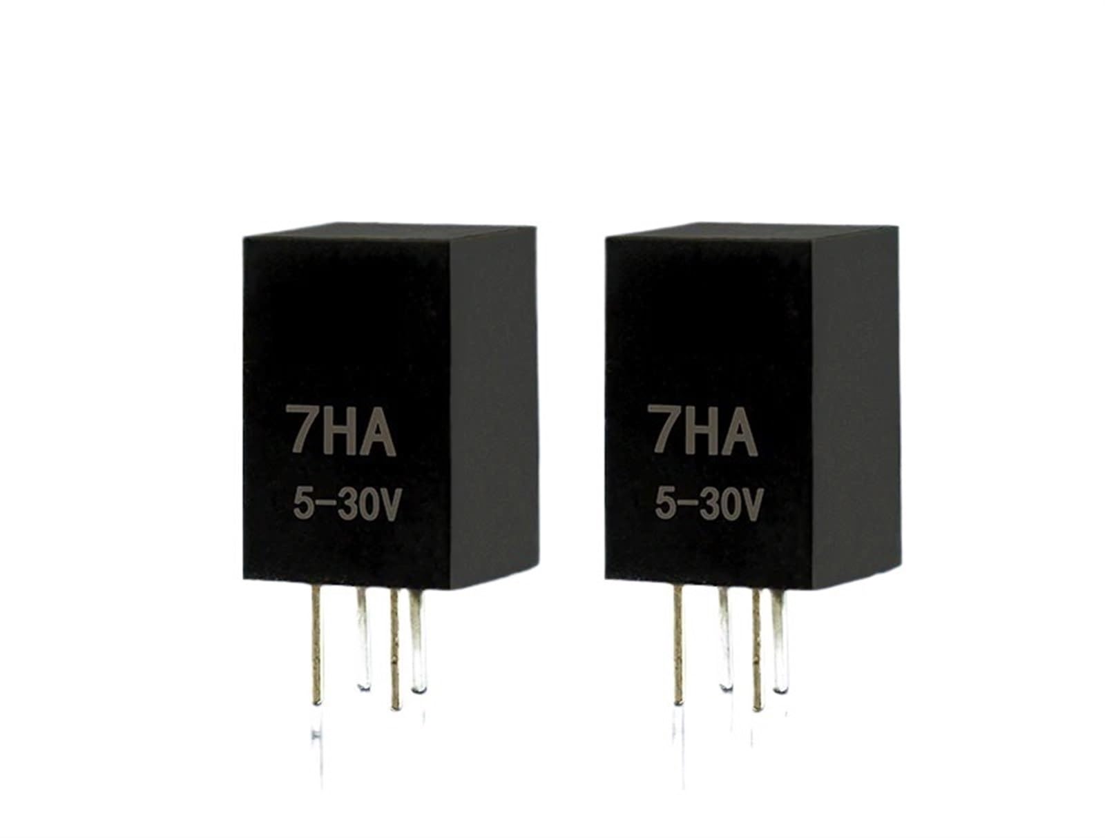 Pequeño Mini PCB SSR 7A Relé de Estado sólido DC a DC 5V 12V 24V(7A 60VDC,Input 12VDC-7HA)