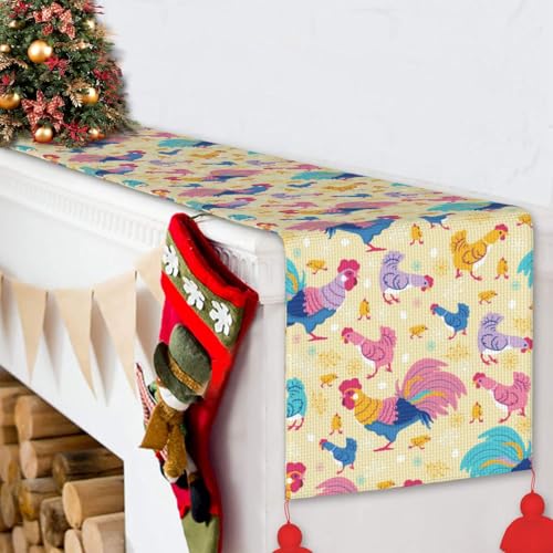 Chemin de table de Noël avec pompon, cadeau déco de table - 7