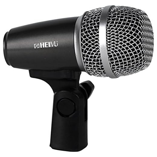 HEIMU Wired Microphone Kit for Drum and Other Musical Instruments (Small Drum Mic)