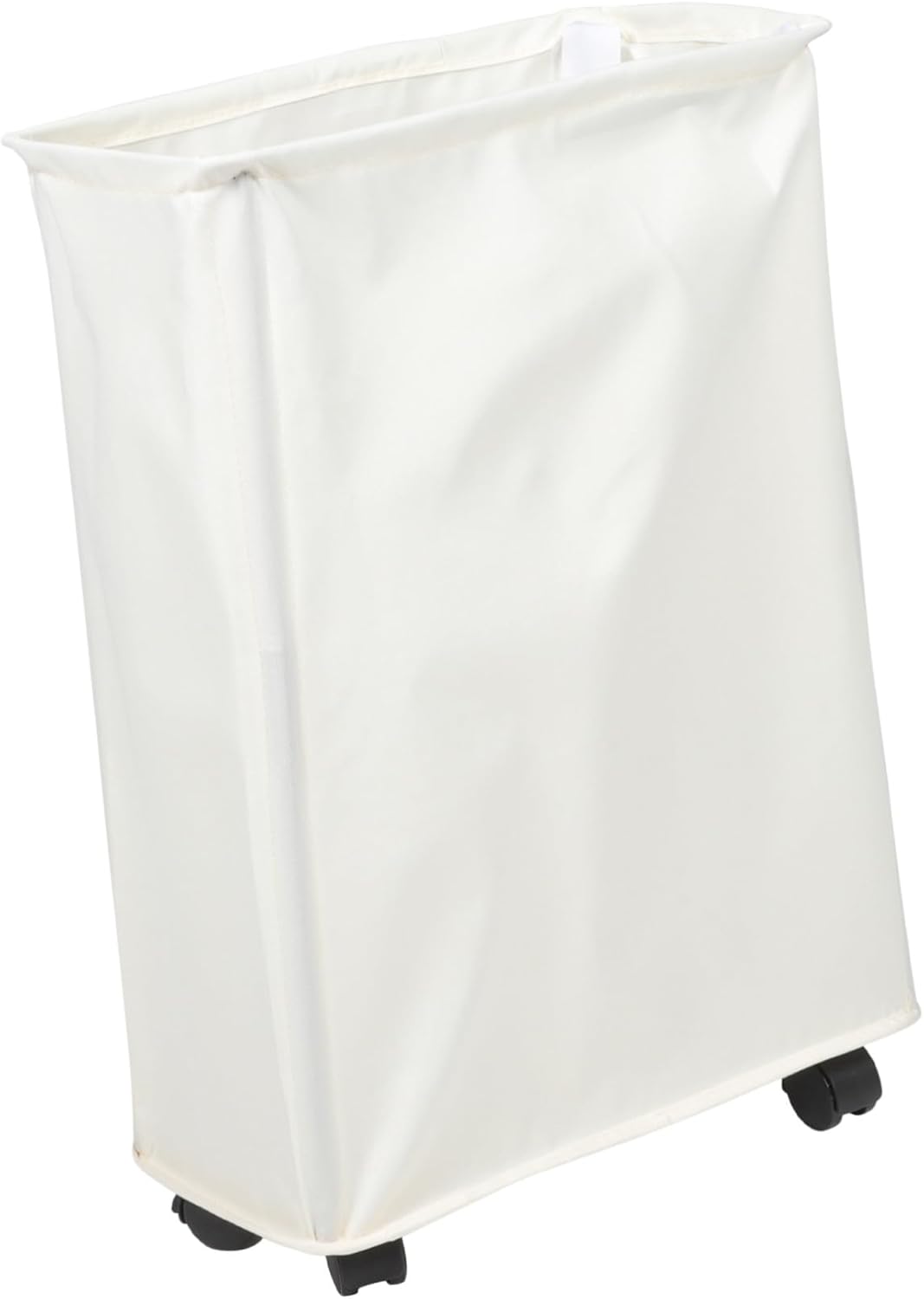 Laundry Hamper with Handle and Wheels Narrow Wear-resistant Laundry Basket for Bedroom Bathroom Dorm Portable Storage Bag for Dirty Clothes and Yoga Mats