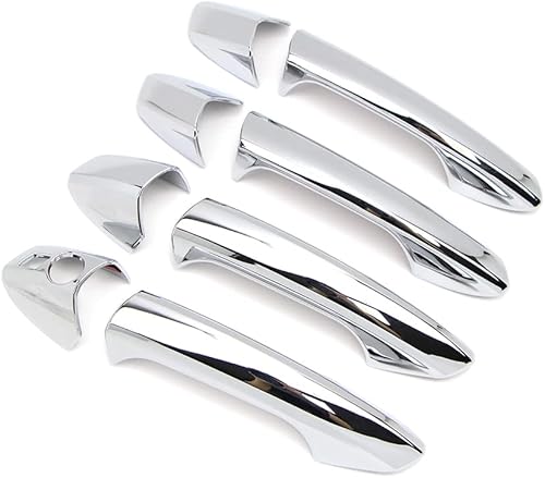 Miniatura 2 de Dreamseek 8 piezas de 4 manijas de puerta compatibles con Mercedes Benz CLA GLK GLA GLE B C E ML Clase X156 W166 W204 W212 W246 Exterior ABS Molding