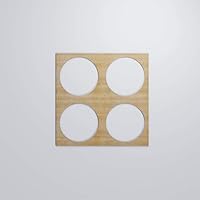 Vista 117 de 23 3/8"W X 23 3/8"H Large Wembley Decorativos Paneles De Pared De Madera De Calado, Aliso