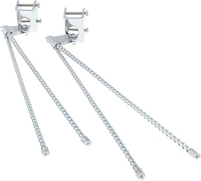 United Pacific Chrome Curb Feelers, Universal Fit, Helps to Prevent Curb Damage to Your Wheels, Curb Whiskers, Old School Style - ONE Set Pack of 2