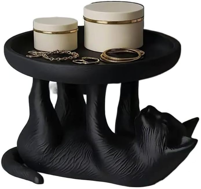Cat-Shaped Jewelry Tray, Storage and Display Organizer