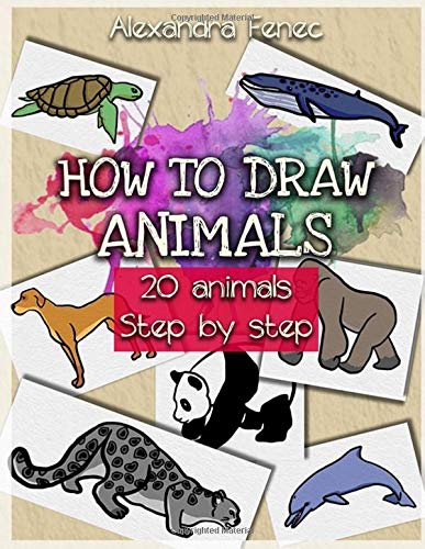 How to draw animals: 20 animals. Step by step.