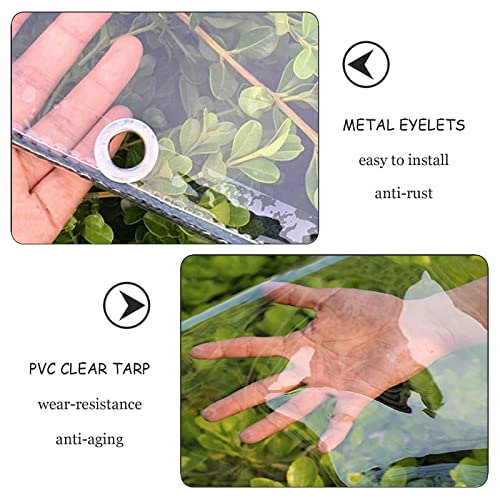 Bâche transparente 600 g/m² plastique étanche jardin fleur piscine - 5