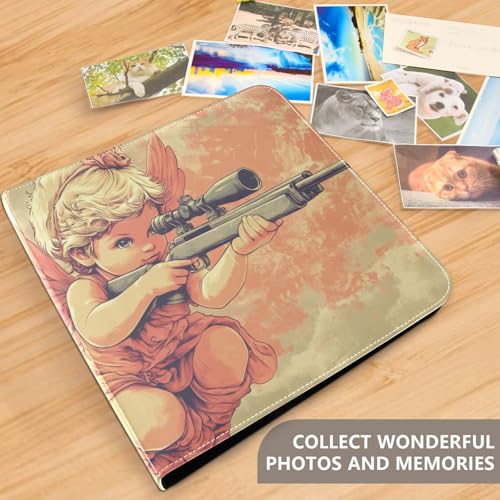 Álbum de Fotos Adhesivo DIY Scrapbook Retro Cupido Día de San Valentín Álbum 3 Anillas 40 Páginas 8x10 para Recuerdos miniatura 5