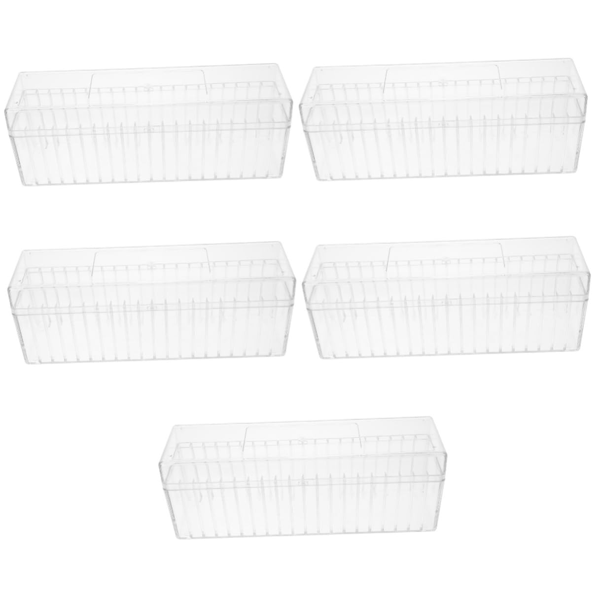 VILLCASE 5pcs Box Graded Storage Box Display Case Clear Collection Boxes Holder Holder Protection Holder Container Protector Organizer Plastic