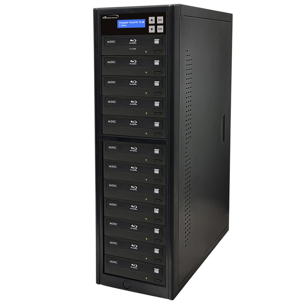 Vinpower Standard 11 Target Blu-ray BDXL DVD CD Burner Duplicator Copier Tower