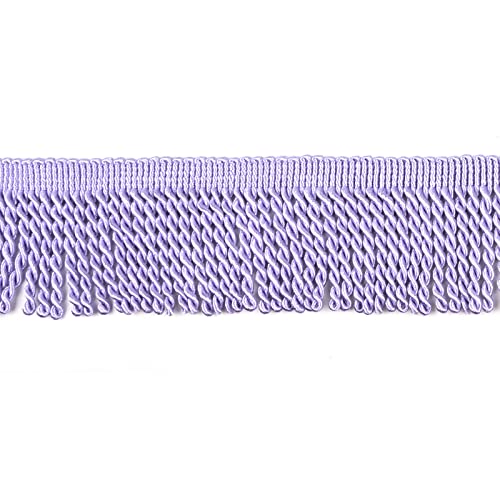 Hedonghexi Curtain Fringes Bullion Fringe Trim 5/10 Yard X 2.5 Inches Fabric Trims Sewing Diy Decoration For Curtain Sofa Clothes (Purple, 10Yard) #TOP1