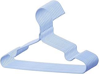 10Pcs Clothes Hanger, Dry Wet Hangers,Hanger Perfect for Cloth, Underwear, Pants, Shirts and Sweaters (Nordic Blue 30cm)