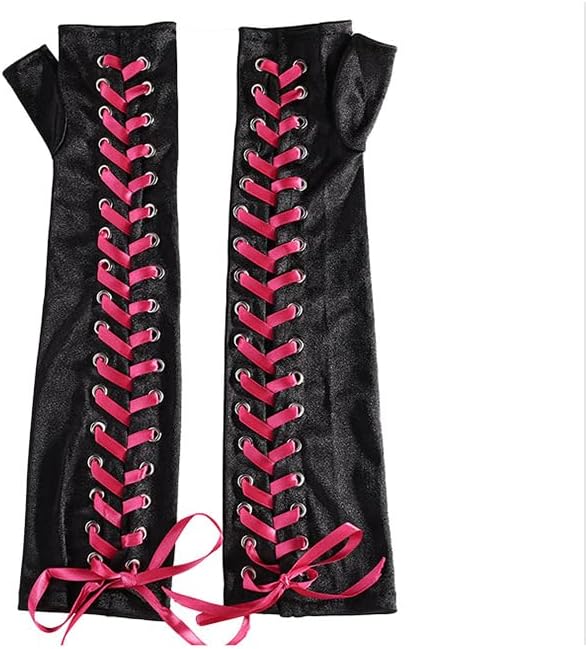 Miniatura 4 de Y2k - Calentadores de brazo de moda, góticos, punk, guantes largos sin dedos, grunge, accesorios geniales para mujeres, mangas Emo Alt japonesas