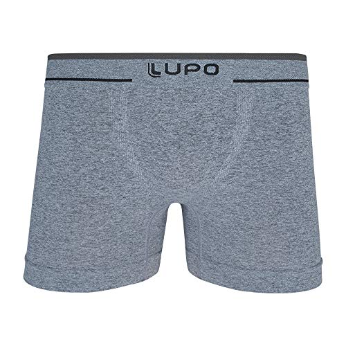 Cueca Boxer, Lupo, Masculino, Cinza/Preto, M