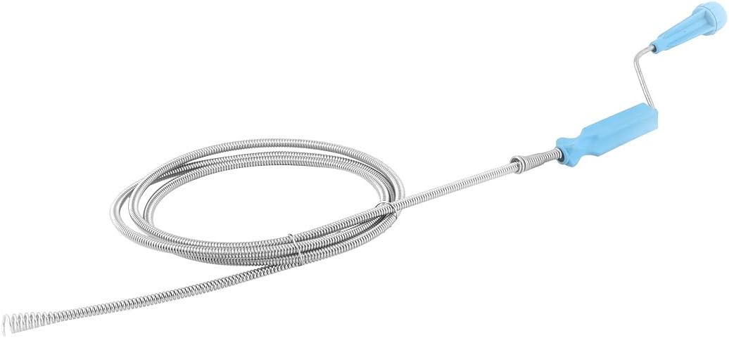 ZHuidjo Plastic Handle Home Toilet Drain Closet Auger Plugger Cleaner Wire 1.5M Long (SN: b2f 3e9 659 e9f 72e)