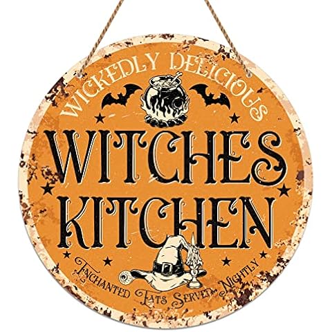 PETCEE Halloween Witch Door Sign Cover