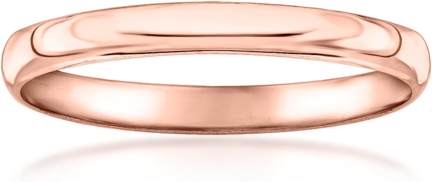 Pure Collection by Ross-Simons 14kt Rose Gold Polished Ring