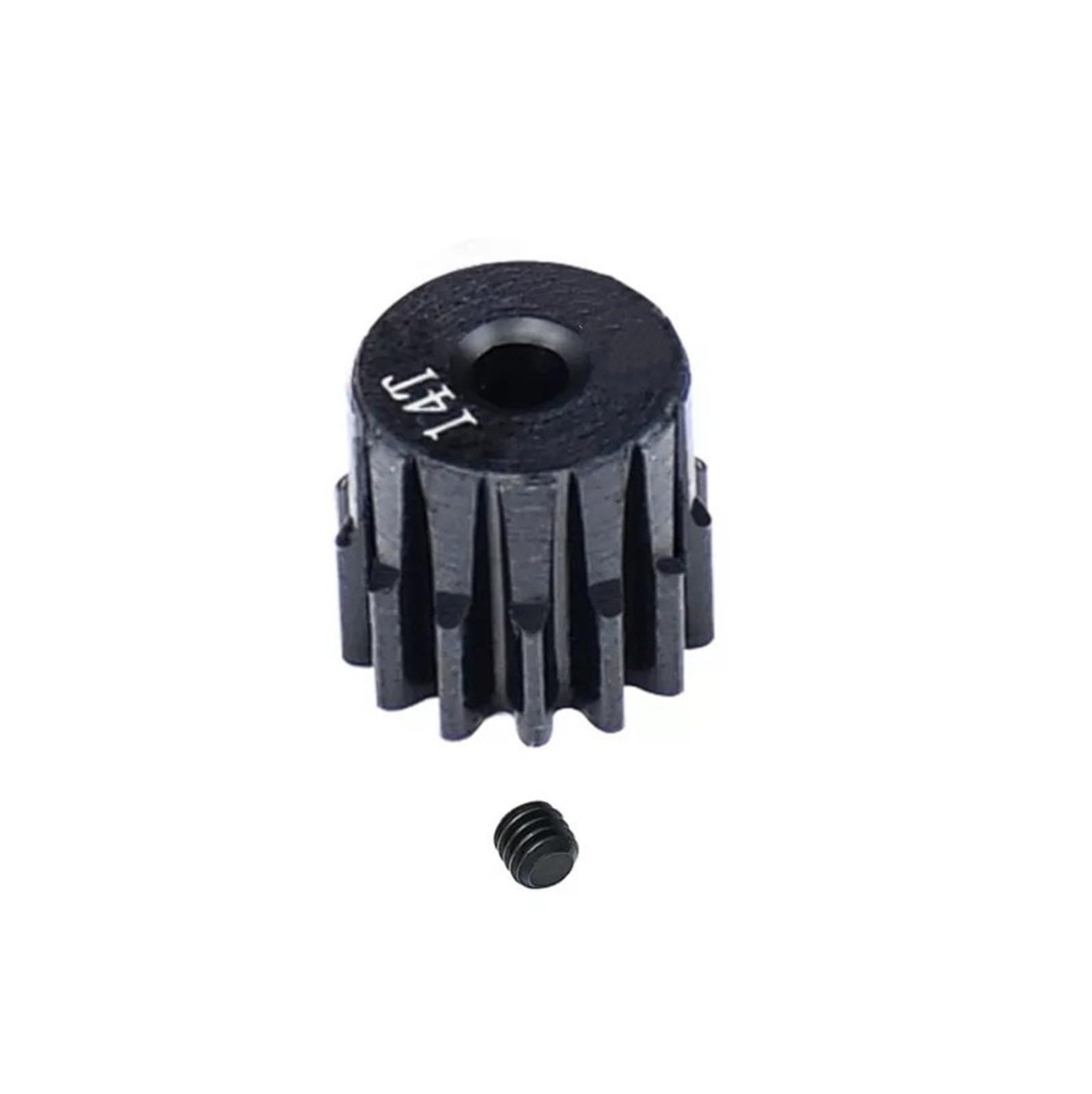 SWVYDC Fit For LOSI 1/24 Micro-B 2WD 14T 40Cr Steel Pinion Gear 14T / 15T / 16T /17T / 18T 0.5M 2mm Shaft Chain Sprocket(14T)