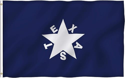 3x 5Primera República de Texas Zavala Perma Dye Poly Bandera 3'x5' latón Grommets
