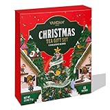 VAHDAM, Limited Edition Christmas Tea Gift Set | 45 Tea Bags, 9 Flavors - Holiday Gift Box | Christmas Presents For Women, Men & Adults, Christmas Gift Set
