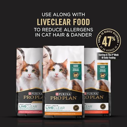 Purina Pro Plan LiveClear – Xampu para gatos e gatos com probióticos e redução de alérgenos