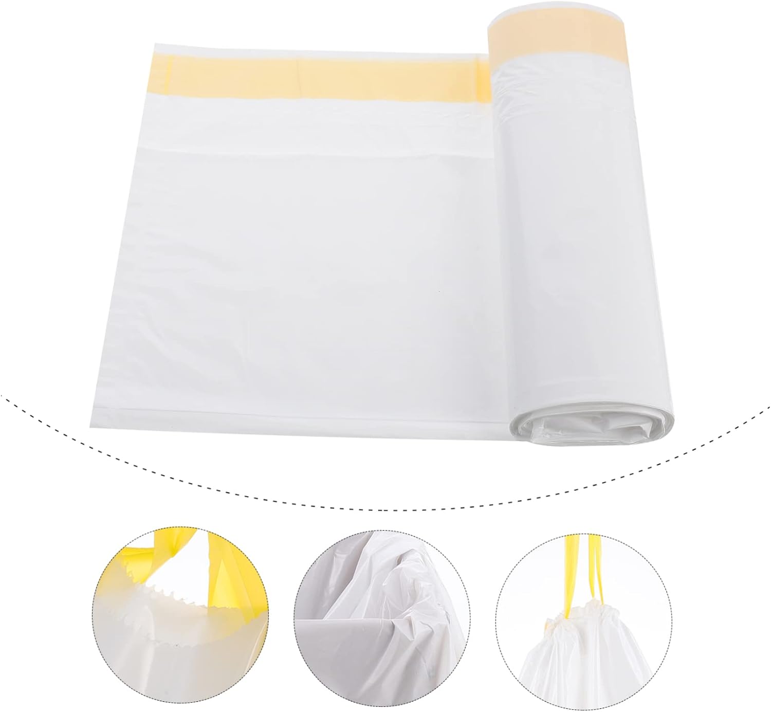 Cat Litter Box Liners Set of 7 Sized Plastic Waste Bags for Cat Litter Leakproof Design