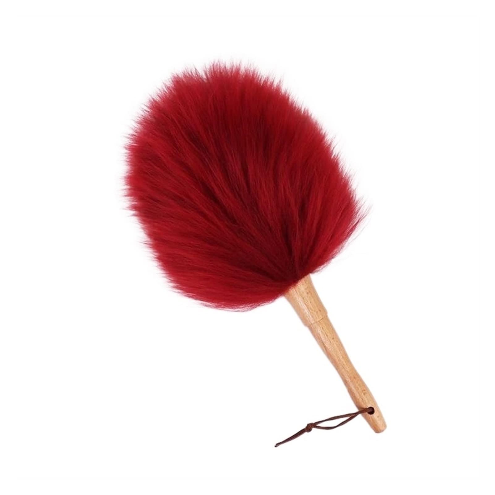 KFGISD, Dust-Sweeping Car Dust-Sweeping Household Car Handle Dusters,Feather Duster(Red Wine Small)