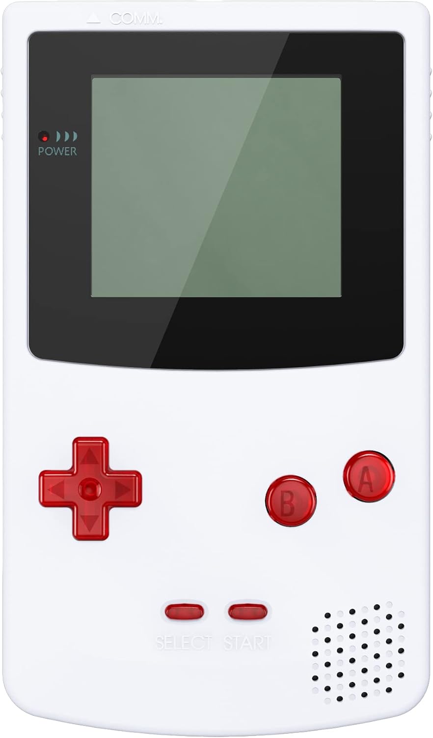 eXtremeRate Clear Red Replacement Full Set Buttons for Gameboy Color GBC - Handheld Game Console NOT Included image 5
