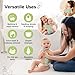 6-Pack Baby Washcloths - Soft Absorbent Viscose from Bamboo Wash Cloths for Babies, Kids, Toddlers, Infant, Newborn Bath Towels, Gentle on Sensitive Skin, 10x10 Reusable Face Towels (Pistachio)