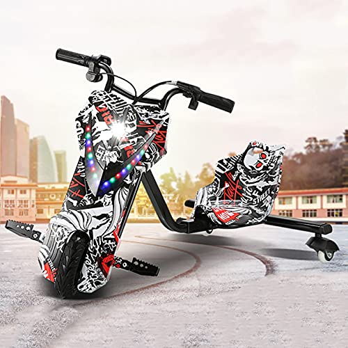 Drift Cart Drift Trike Siège Réglable Kart Tricycle pour Enfant, Drift Trottinette pour enfants à partir de 6 ans, Crazy Cart Trottinette pour enfants 6.5in-E Drift Cart Drift Trike Siège Réglable Kart Tricycle pour Enfant, Drift Trottinette pour enfants à partir de 6 ans, Crazy Cart Trottinette pour enfants 6.5in-E