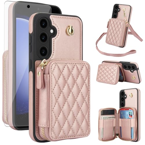 Coque Samsung S23 FE 5G étui portefeuille avec protection écran et blocage RFID