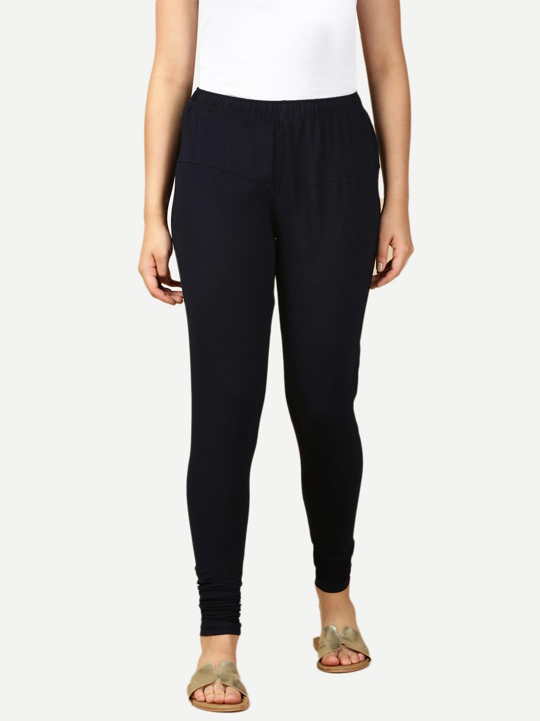 pynk Solid Premium Cotton Lycra Leggings for Women |Churidar Leggings |Free Size-picture-45