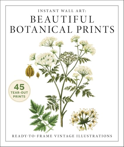 Instant Wall Art: Beautiful Botanical Prints: Ready-to-Frame Vint...