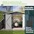 The Fellie 10 x10 FT Outdoor Storage Shed - Metal Tool Storage Shed with Lockable Doors and Vents, Large Metal Garden House for Backyard, Patio Lawn(Black)