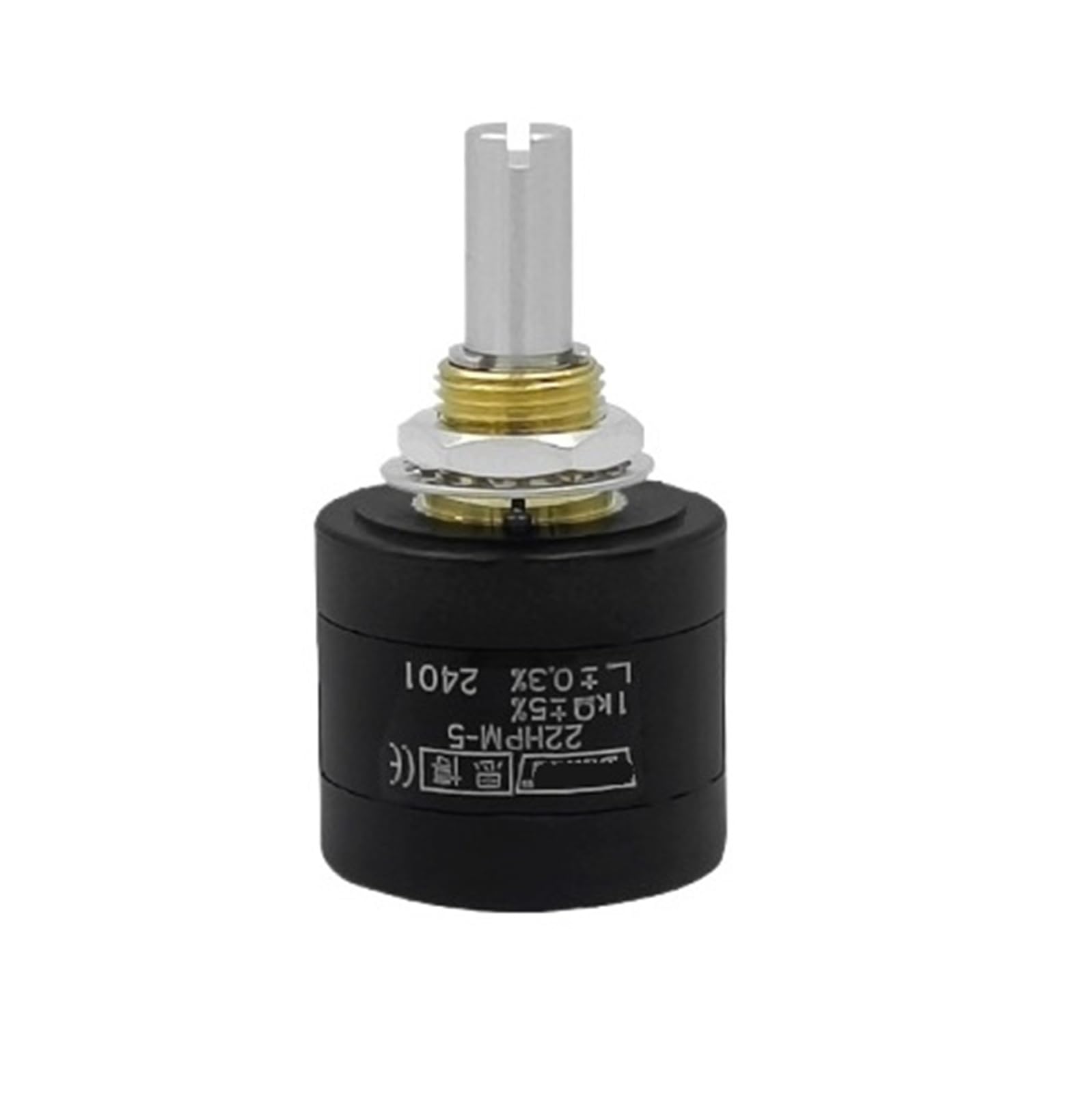 Potentiomètre multitours 22HPM-5 for la régulation de vitesse d'un variateur de fréquence et la commande de vitesse d'un moteur(1k)