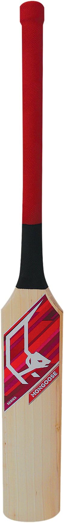 MMi3 Junior Series English Willow Cricket Bat, 4, Red